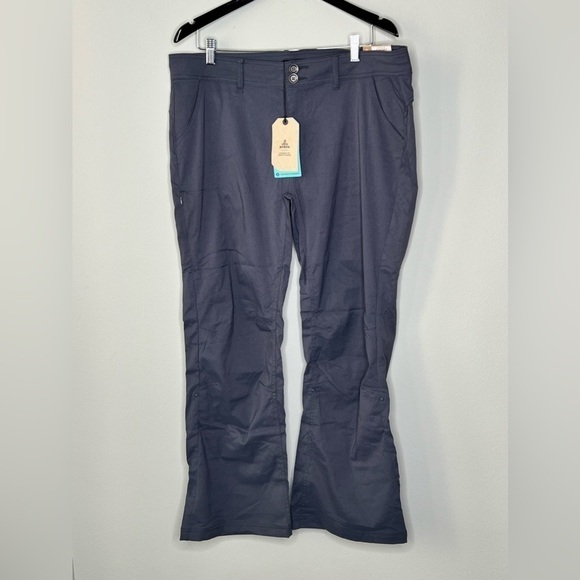 prAna Halle Straight Leg Climbing Pant in Coal Women's Size 16 Short NWT! - Picture 6 of 11